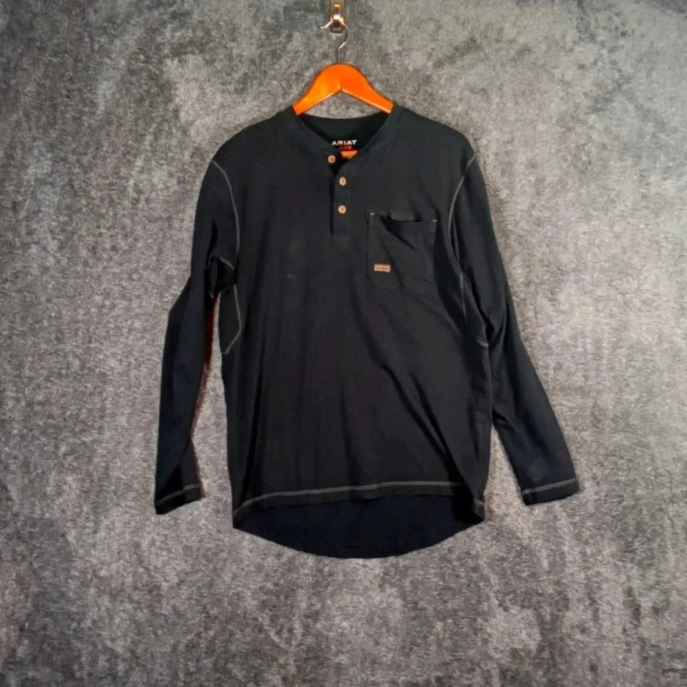 Ariat rebar men's long sleeve work wear shirt size s/P